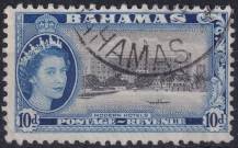 1954, Bahamy, 0172, Výplatní známka: hotel Fort Montague, Nassau ⊙