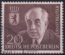 1954, Berlín, 115, Úmrtí Prof. Dr. Ernsta Reutera  ⊙