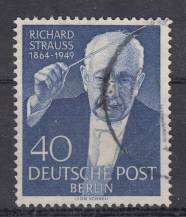 1954, Berlín, 124, 5. výročí úmrtí Richarda Strausse, ⊙