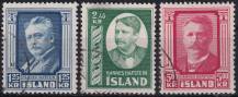 1954, Island, 0293/0295, Hannes Hafstein  ⊙