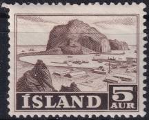 1954, Island, 0296, Výplatní známka: Rybářství a zemědělství - Přístav Vestmannaeyjar  ✶