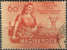 1954, Maďarsko, 1375, 3. kongres Maďarské strany pracujících v Budapešti ⊙