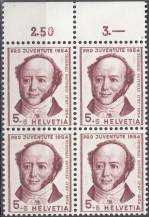 1954, Švýcarsko, 0602, Pro Juventute: 100. výročí úmrtí Jeremiase Gotthelfa **, 4blok, počitadlo