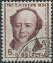 1954, Švýcarsko, 0602, "Pro Juventute": 100. výročí úmrtí Jeremiase Gotthelfa ⊙