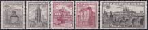 1955, ČSR II, 0853/0857A, Mezinárodní výstava poštovních známek PRAGA 1955 ✶