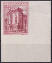 1955, ČSR II, 0856B, Mezinárodní výstava poštovních známek PRAGA 1955: Palác u Hybernů ✶✶ P D