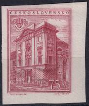 1955, ČSR II, 0856B, Mezinárodní výstava poštovních známek PRAGA 1955: Palác U Hybernů ✶