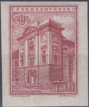 1955, ČSR II, 0856B, Mezinárodní výstava poštovních známek PRAGA 1955: Palác U Hybernů ✶✶
