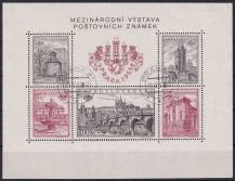 1955, ČSR II, A0853/0857AIX, Mezinárodní výstava poštovních známek PRAGA 1955 ⊙ TD K