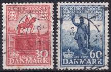 1955, Dánsko, 0356/357, 1000 let Dánského království (II) ⊙