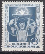 1955, NDR, 0484, 10 let Lidové solidarity, **
