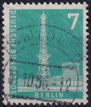 1956, Berlín, 135w, Výplatní známka: Berlínské pohledy na město (I) ⊙