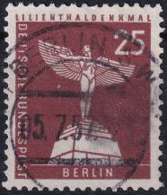 1956, Berlín, 147, Výplatní známka: Berlínské pohledy na město (II) - Lillenthalův památník, Lichterfelde  ⊙