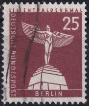 1956, Berlín, 147, Výplatní známka: Berlínské pohledy na město (II) - Lillenthalův památník, Lichterfelde  ⊙