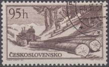 1956, ČSR II, 0906, Bohatství naší země: Dřevo, ⊙