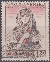 1956, ČSR II, 0914, Lidové kroje (II.): Kroj z Blat, ⊙