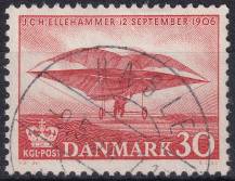 1956, Dánsko, 363, 50. výročí prvního pokusného letu Jacoba Christiana  Hansena Ellehammera ⊙