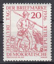 1956, NDR, 0544, Den poštovní známky, **