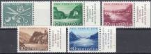1956, Švýcarsko, 0627/0631, Pro Patria: Práce žen, Jezera a vodopády **, o