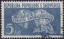1957, Albánie, 0548, 4. Světová odborová konference, Lipsko ⊙