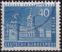 1957, Berlín, 149, Výplatní známka: Berlínské pohledy na město (II) - Zámek Charlottenburg  ⊙