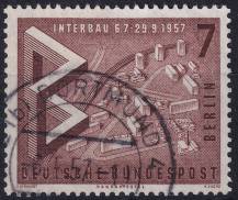 1957, Berlín, 160, Mezinárodní stavební výstava "Interbau", Berlín - Model hanzovní čtvrti  ⊙