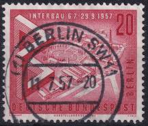 1957, Berlín, 161, Mezinárodní stavební výstava "Interbau", Berlín - Model výstavní plochy  ⊙