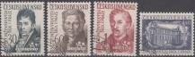 1957, ČSR II, 0944/0947, 250. výročí inženýrských škol v Praze, ⊙