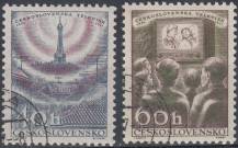 1957, ČSR II, 0961/0962, Československá televize, ⊙