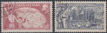 1957, ČSR II, 0963/0964, 40. výročí VŘSR, ⊙