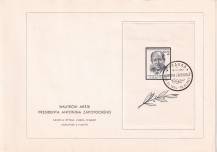 1957, ČSR II, NL19/1957, Smuteční známky prezidenta A. Zápotockého