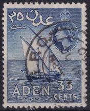 1958, Aden, 66, Výplatní: královna Alžběta II. - dau ⊙