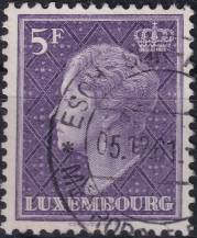 1958, Lucembursko, 0589, Výplatní známka: Velkovévodkyně Šarlota ⊙