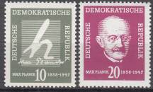1958, NDR, 0626/0627, 100. narozeniny Maxe Plancka, **