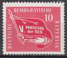 1958, NDR, 0633, Stranický sjezd Jednotné socialistické strany Německa, **