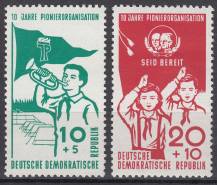 1958, NDR, 0645/0646, 10 let Pionýrské organizace Ernsta Thälmanna, **
