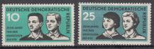 1958, NDR, 0669/0670, 10. výročí Společné Deklarace lidských práv Organizací spojených národů, **