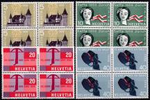 1958, Švýcarsko, 0653/0656, Výročí ✶✶ ⊞