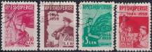 1959, Albánie, 0582/0585A, 15. výročí osvobození ⊙