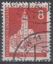 1959, Berlín, 187, Výplatní známky - Obrázky Berlína, ⊙