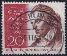 1959, Berlín, 190, 200. výročí narození Friedricha von Schillera  ⊙