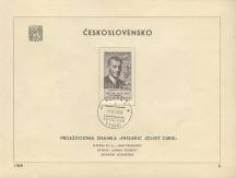 1959, ČSR II, NL05/1959, 10 let světového mírového hnutí - F. Jolliot-Curie