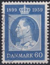 1959, Dánsko, 0373, 60. narozeniny krále Frederika IX. ⊙