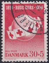 1959, Dánsko, 0375, 100 let Červeného kříže ⊙
