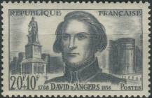1959, Francie, 1254, Červený kříž: Významní francouzové - David d´Angers (1788-1856), sochař ∗∗