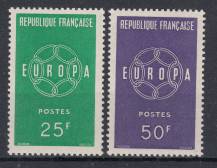 1959, Francie, 1262/1263, EUROPA, **