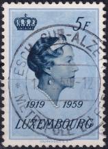 1959, Lucembursko, 0603, 40. výročí nástupu na trůn velkovévodkyně Šarloty ⊙