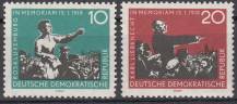 1959, NDR, 0674/0675, 40. výročí úmrtí Rosy Luxemburkové a Karla Liebknechta, **