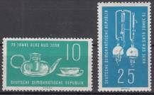 1959, NDR, 0713/0714, 75 let sklárny v Jeně, **