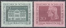 1959, NDR, 0733/0734, 200. výročí narození Friedricha Schillera, **